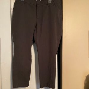 Plus Size Pixie Cut Brown Pants